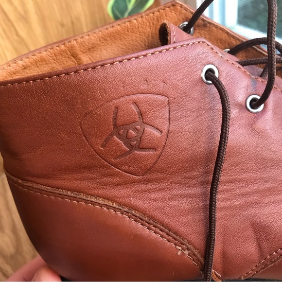 Ariat Heritage Lacer Kiltie Brown Leather Boot - Picture 4 of 9